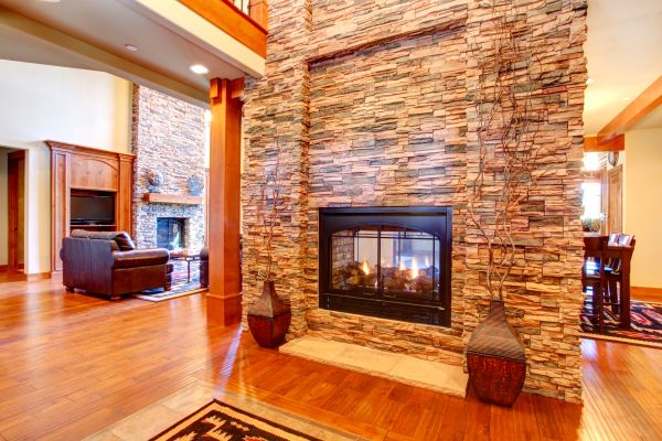 Stone Hearth Installation in Coeur D Alene